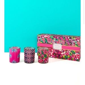 NIB-Lilly Pulitzer Votive Candles (wild confetti)